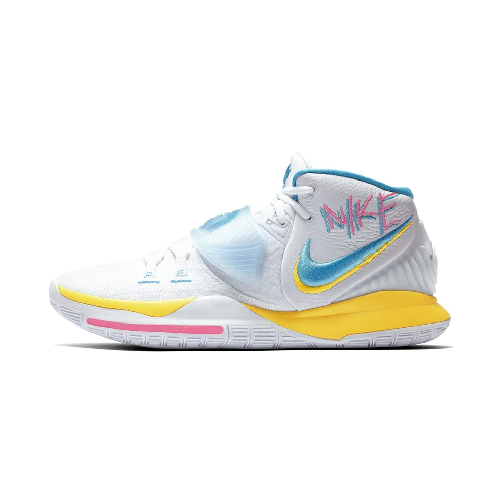 Nike Kyrie 6 90s White/Opti Yellow-Digital Pink-Blue Fury (BQ4630-101)
