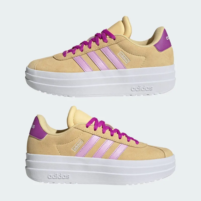 Adidas VL Court Bold Lifestyle Kids Orange Tint / Bliss Lilac / Flash Pink (JI1019)