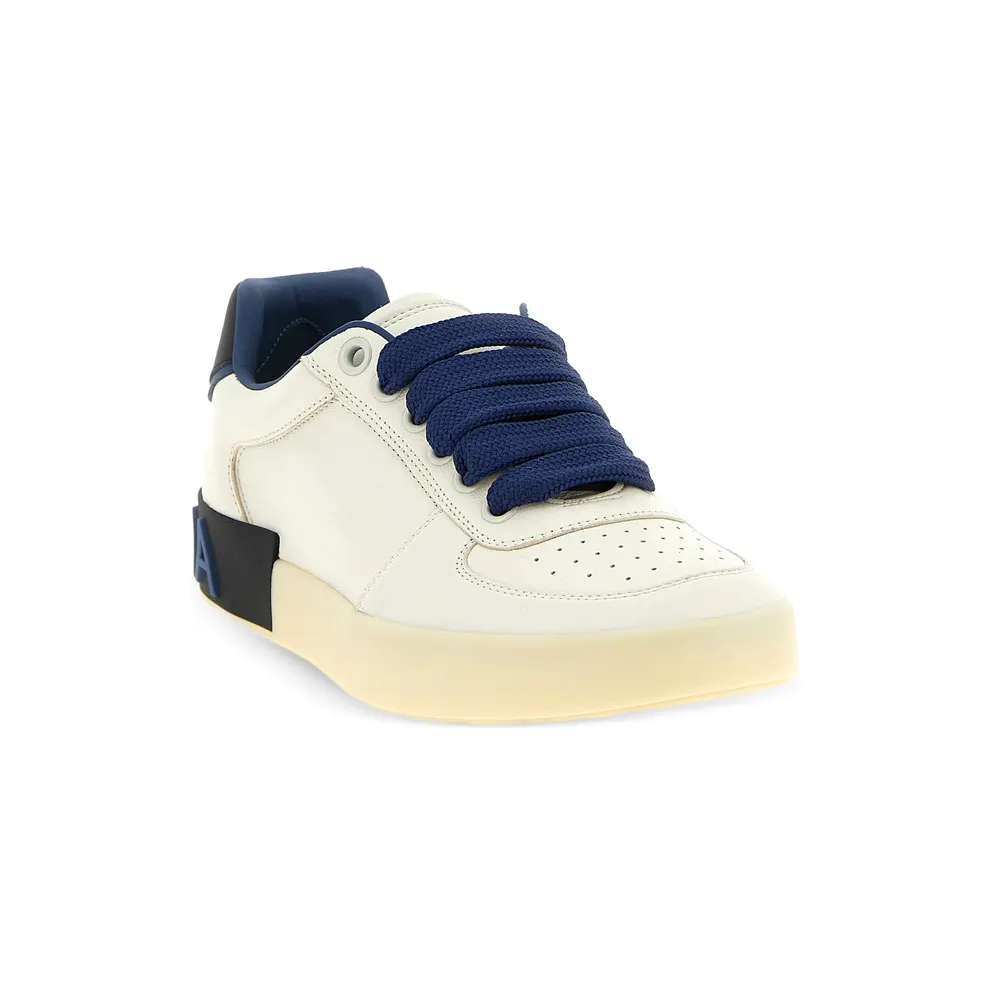 Dolce & Gabbana Portofino Leather “Neutrals/Blue” (CS2392 A0218 8F190)