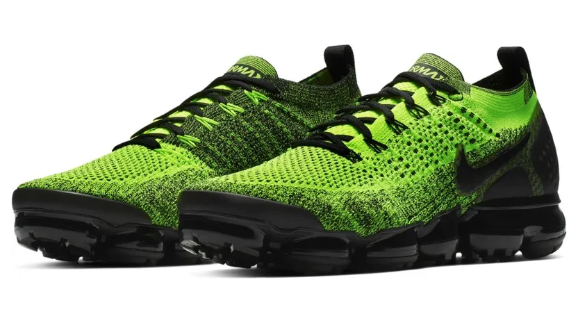 Nike Air VaporMax Flyknit 2 Volt Black