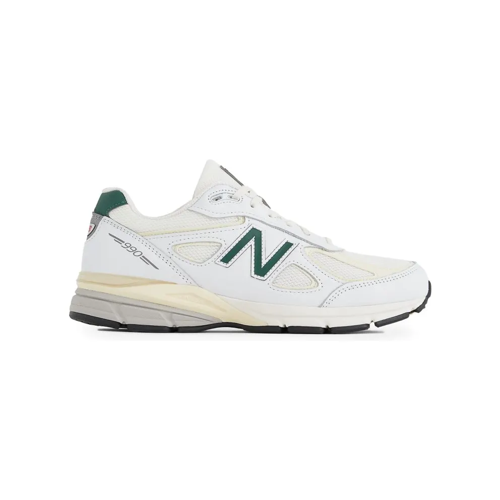 New Balance 990V4 “Made in the USA – White / Green” (U990TC4)