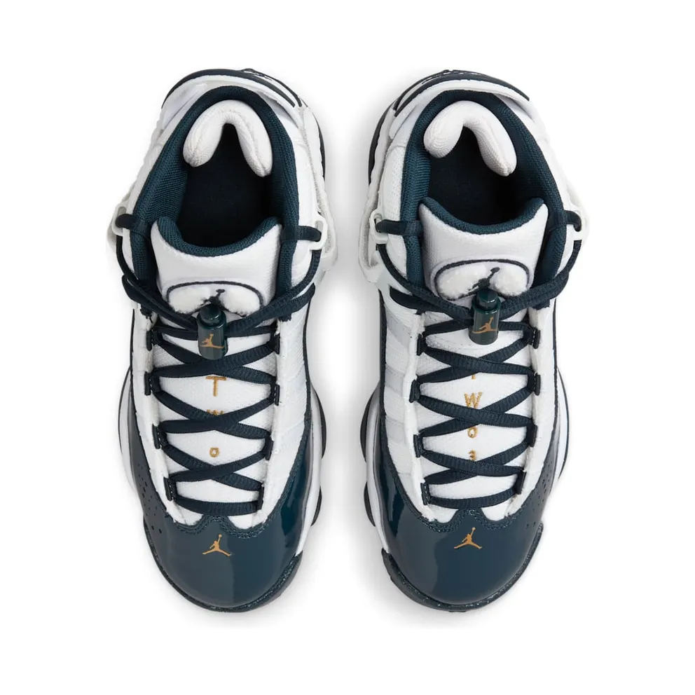 Jordan 6 Rings White Metallic Gold Armory Navy (323419-147)