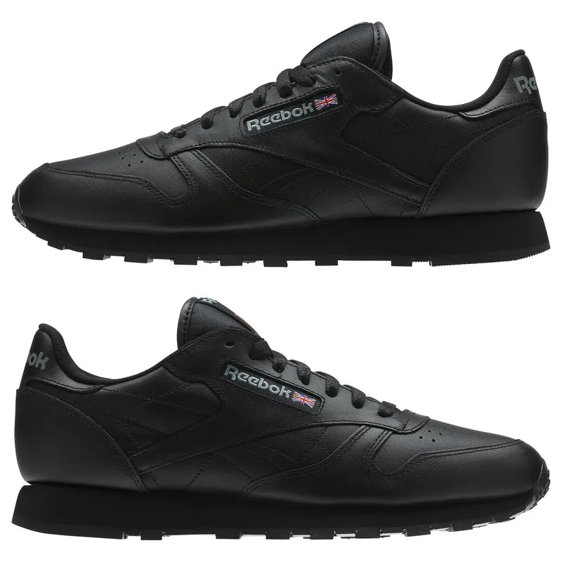 Reebok Classic Leather Black Black (Other Brands Reebok)