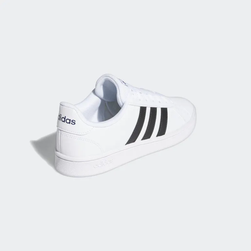 Adidas Grand Court Base Cloud White / Core Black / Dark Blue (EE7904)