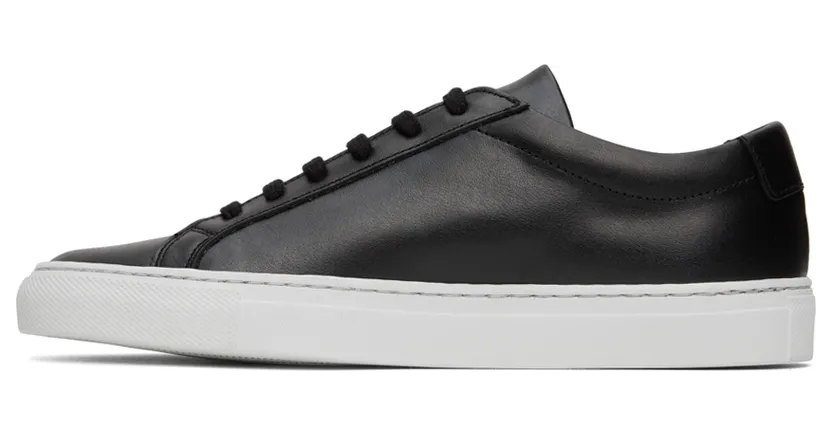 Common Projects Black Original Achilles Low Sneakers (3805) (3)
