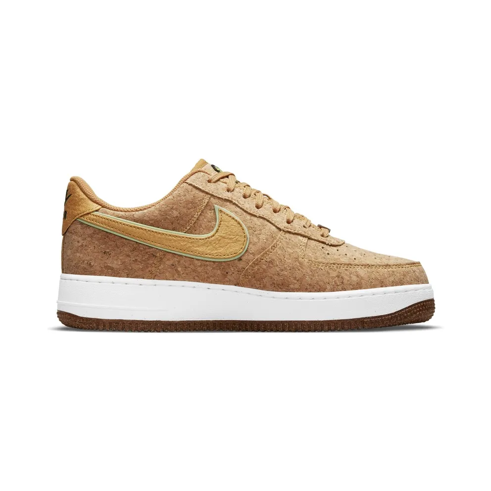 Nike Air Force 1 ’07 PRM ‘Cork’ – Happy Pineapple (2021) – “Multicolor / Metallic Gold / Flux / Lime Glow” (DJ2536-900)