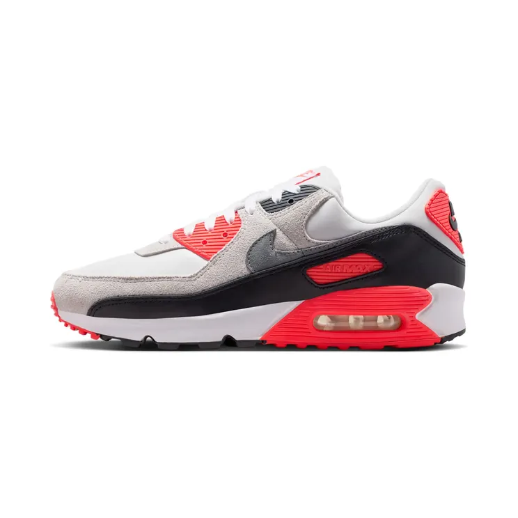 Nike Air Max 90 Infrared 3M (2026) “White / Light Smoke Grey / Black / Particle Grey” (IU1055-100)