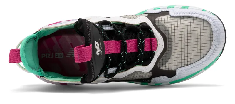 New Balance Test Run Project 2 White Black Neon Emerald (W) White/Black-Neon Emerald (WTRP2WB)