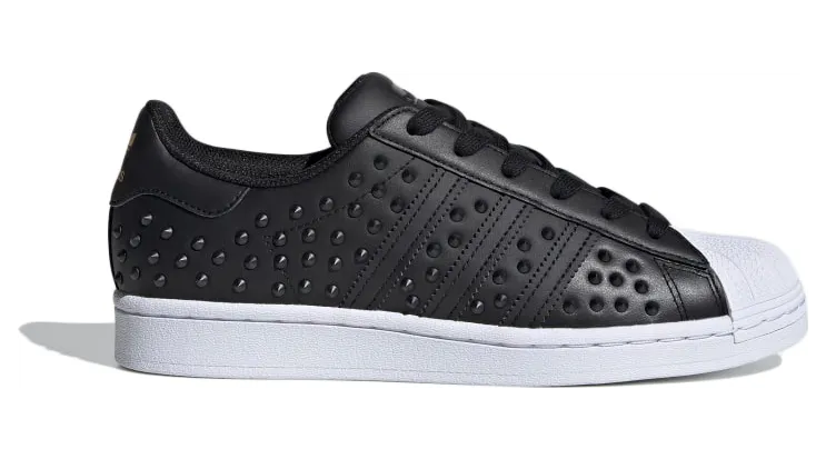 Adidas Superstar ‘Studs’ Cloud White/Core Black/Gold Metallic (FV3398)
