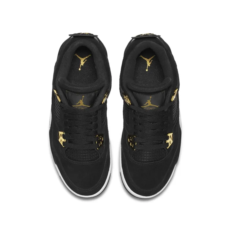 Jordan 4 Retro Royalty (GS) Black/Metallic Gold-White (408452-032)