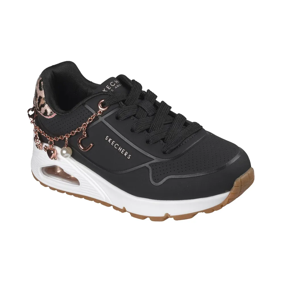 Skechers Uno Gen1 “Leopard Rockstar Sneaker Black / Luipaard” (310921LBKLD)