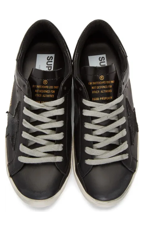 Golden Goose Black Superstar Sneakers (G35MS590.Q84) (4)