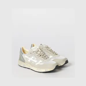 Premiata Mick Used Suede and Mesh Sneakers Grey (MICK018117)