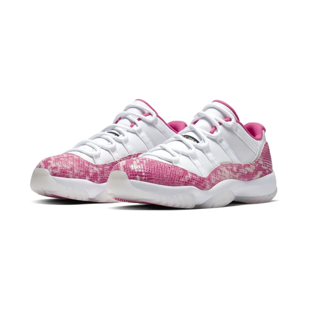 Jordan 11 Retro Low Pink Snakeskin (W) (2019) White/Watermelon/Black (AH7860-106)
