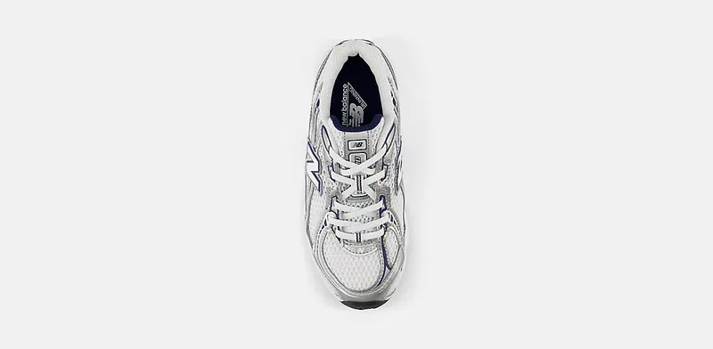 New Balance 740 Bungee Lace White Metallic Silver Navy (PZ740WN)