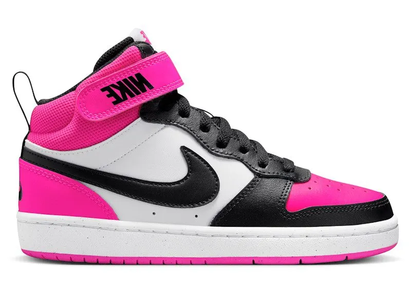 Nike Court Borough Mid 2 White Fierce Pink Black (HV0933-100)