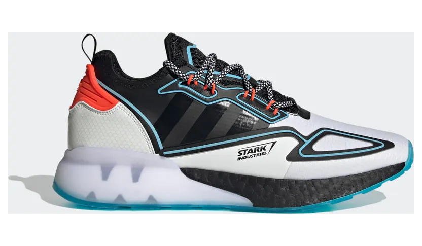 adidas ZX 2K Boost Marvel Cloud White / Core Black / Bright Cyan (H02561)