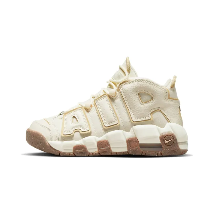 Nike Air More Uptempo “Coconut Milk / Team Gold / Gum Dark Brown” (DX1939-100)