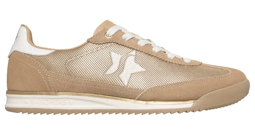 Skechers SKX 92 – Perfectly Shimmered Natuurlijk/Goud