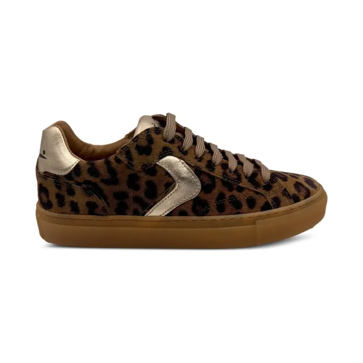 Voile Blanche Capri sneakers met luipaardprint – Beige (CAPRISUEDE)