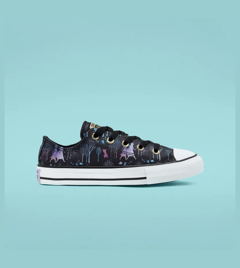 Converse Chuck Taylor All-Star Low Frozen 2 Black (PS) (367361F)