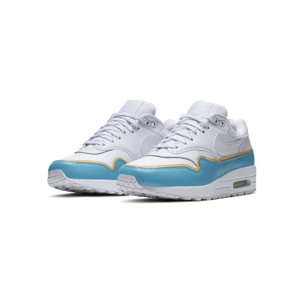 Nike Air Max 1 Liner White Blue (W) White/Blue-Tan (881101-103)