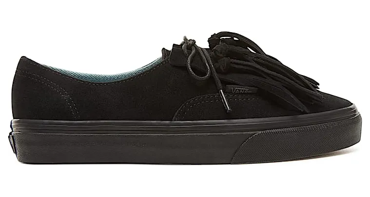 VANS Suède Authentic Fringe Schoenen (Zwart)