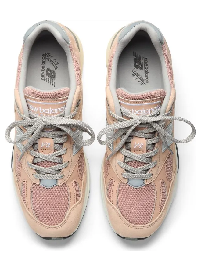 New Balance 991v2 “Mahogany Rose”: MiUK grail-materiaal (2)