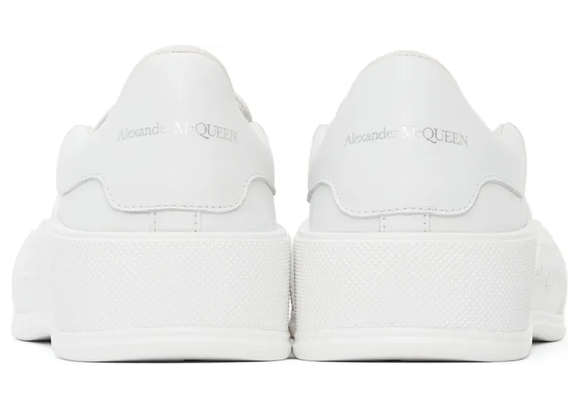 Alexander McQueen White Deck Skate Plimsoll Sneakers (654592WHZT8) (4)