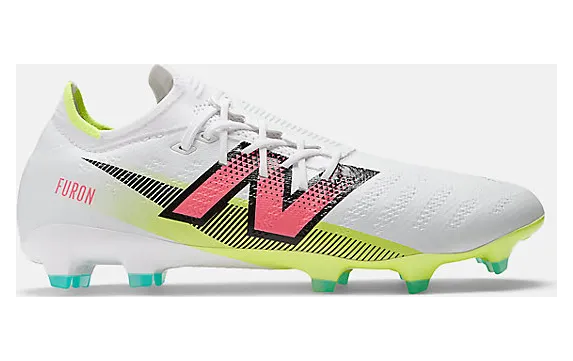 New Balance Furon Pro FG V7 White Hi-Lite Neon Pink (SF1FH75)