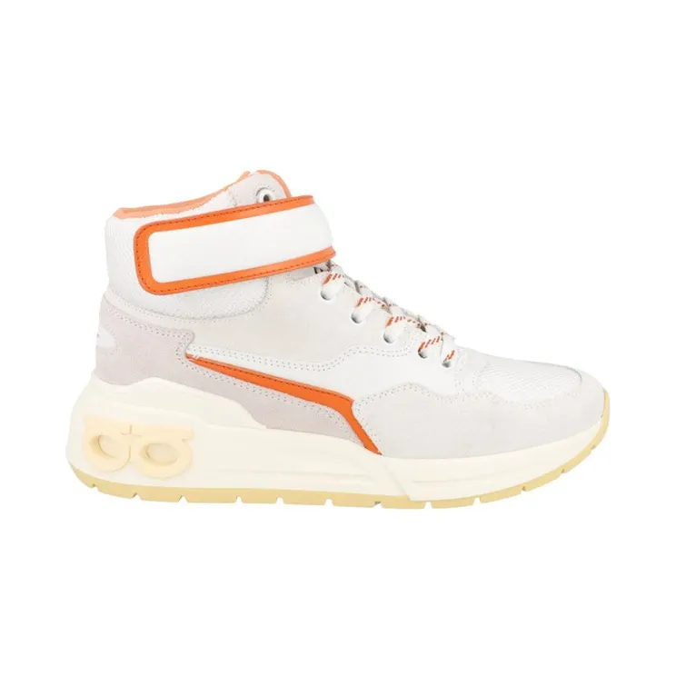 Ferragamo Cosma High-Top Sneakers Orange (030360-758763-M)