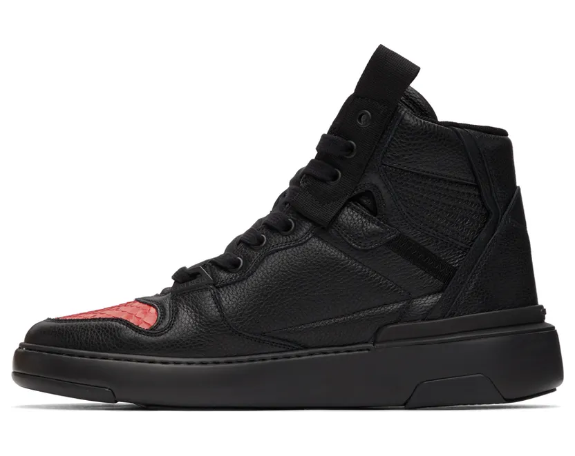 Givenchy Black & Red Wing Hi Sneakers (BH002JH0SS009) (3)