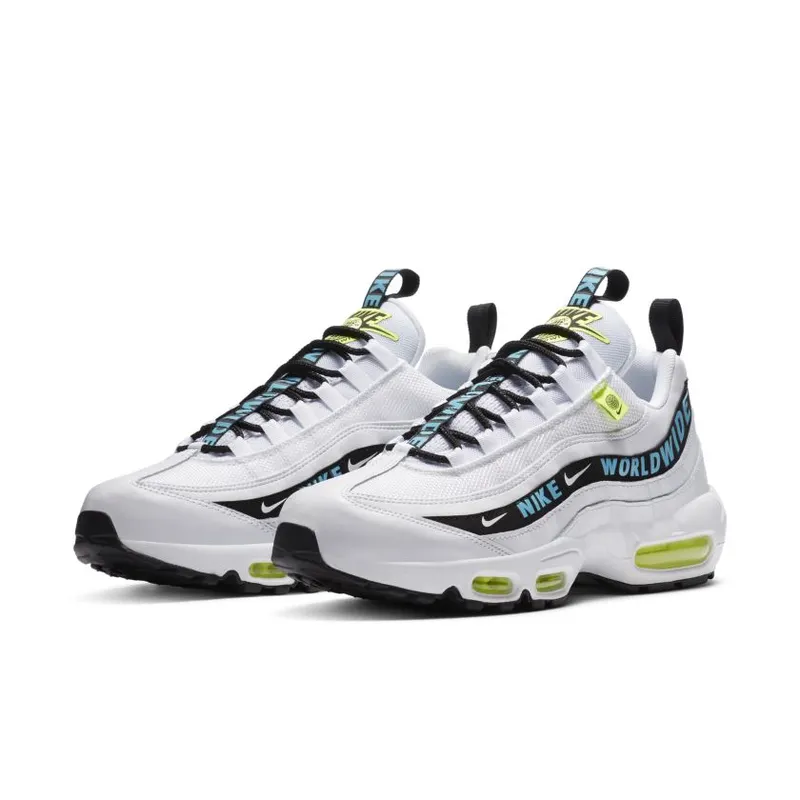 Nike Air Max 95 Worldwide Pack White White/Black-Green-Blue (CT0248-100)