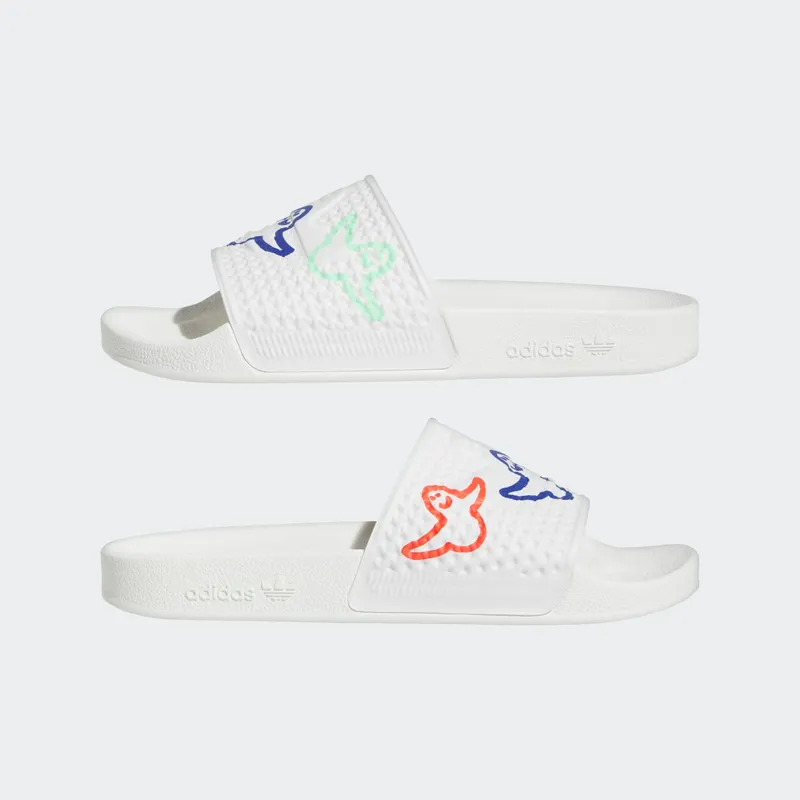 adidas Shmoofoil Slides Cloud White Bright Red Pulse Mint (HQ2034)