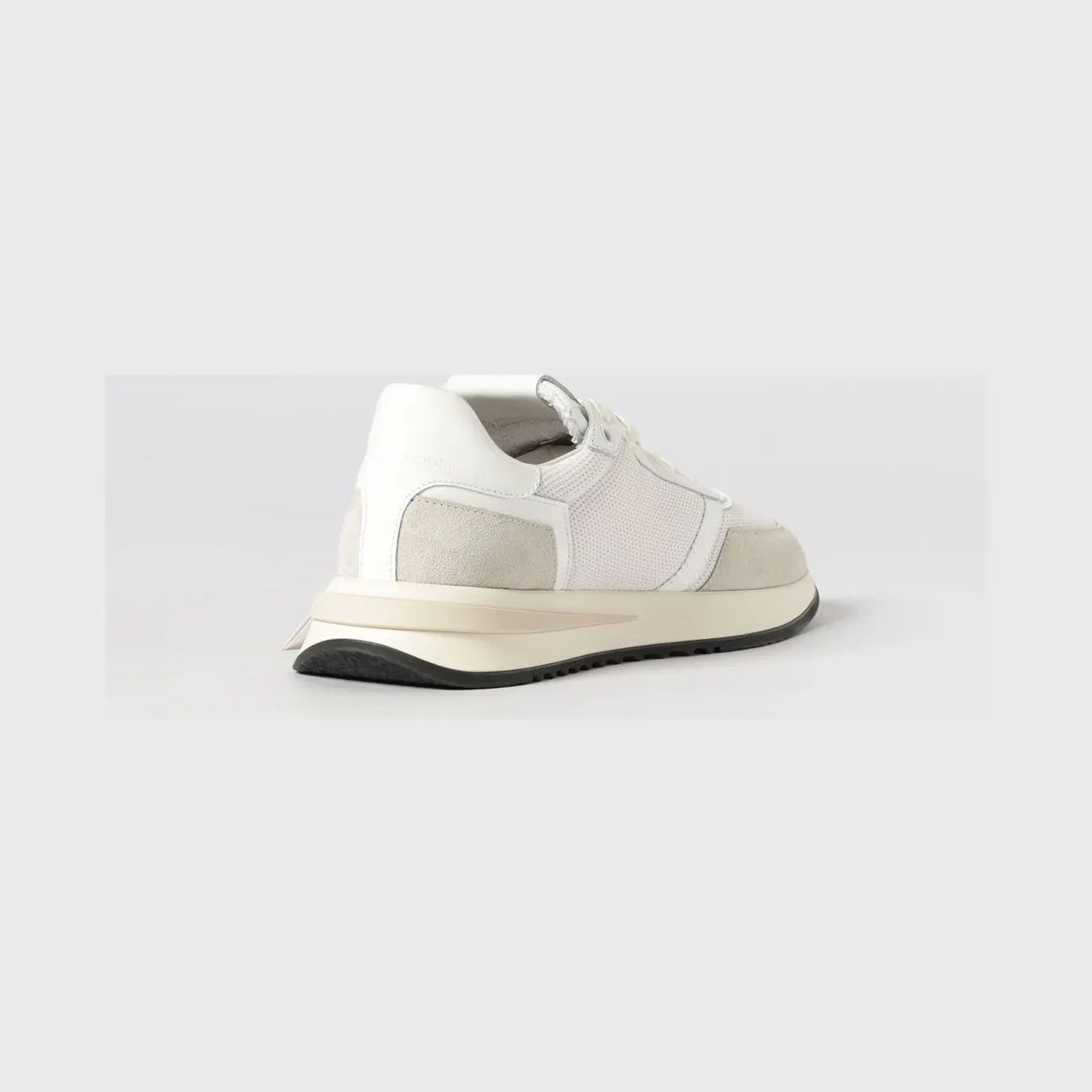 Philippe Model Low-Top Sneakers in Calf Leather and Mesh with Bicolor Design White (TYLUTC06) (2)