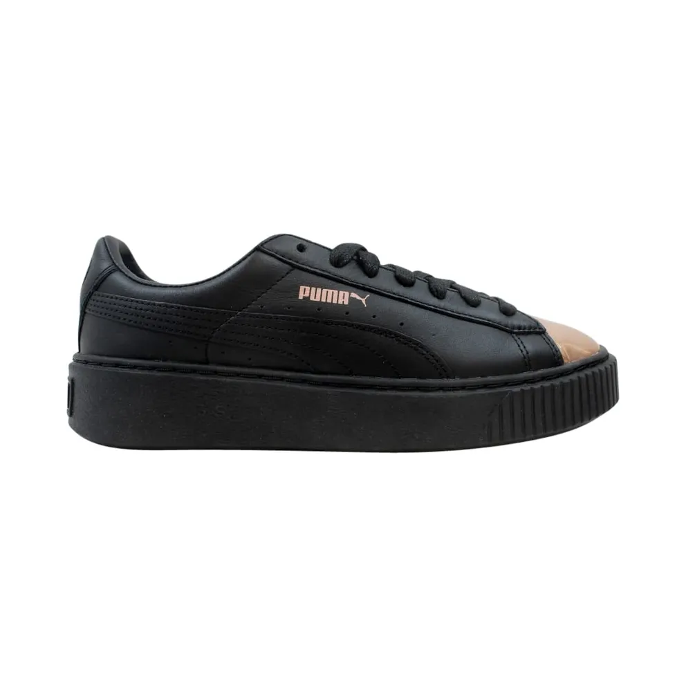 Puma Basket Platform Metallic Black Rose Gold (W) Puma Black Rose Gold (366169-02)
