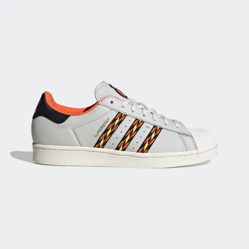 Adidas Superstar Crystal White / Semi Impact Orange / Cloud White (HR1433)