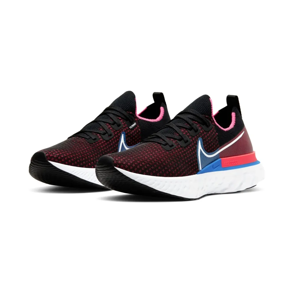 Nike React Infinity Run Flyknit Black Black/Red Orbit/Photo Blue (CD4371-005)