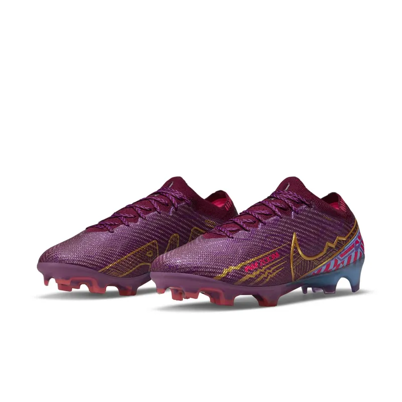 Nike Zoom Mercurial Vapor 15 Elite KM FG Cleats “Mbappe Dark Beetroot” (DR9996-694)