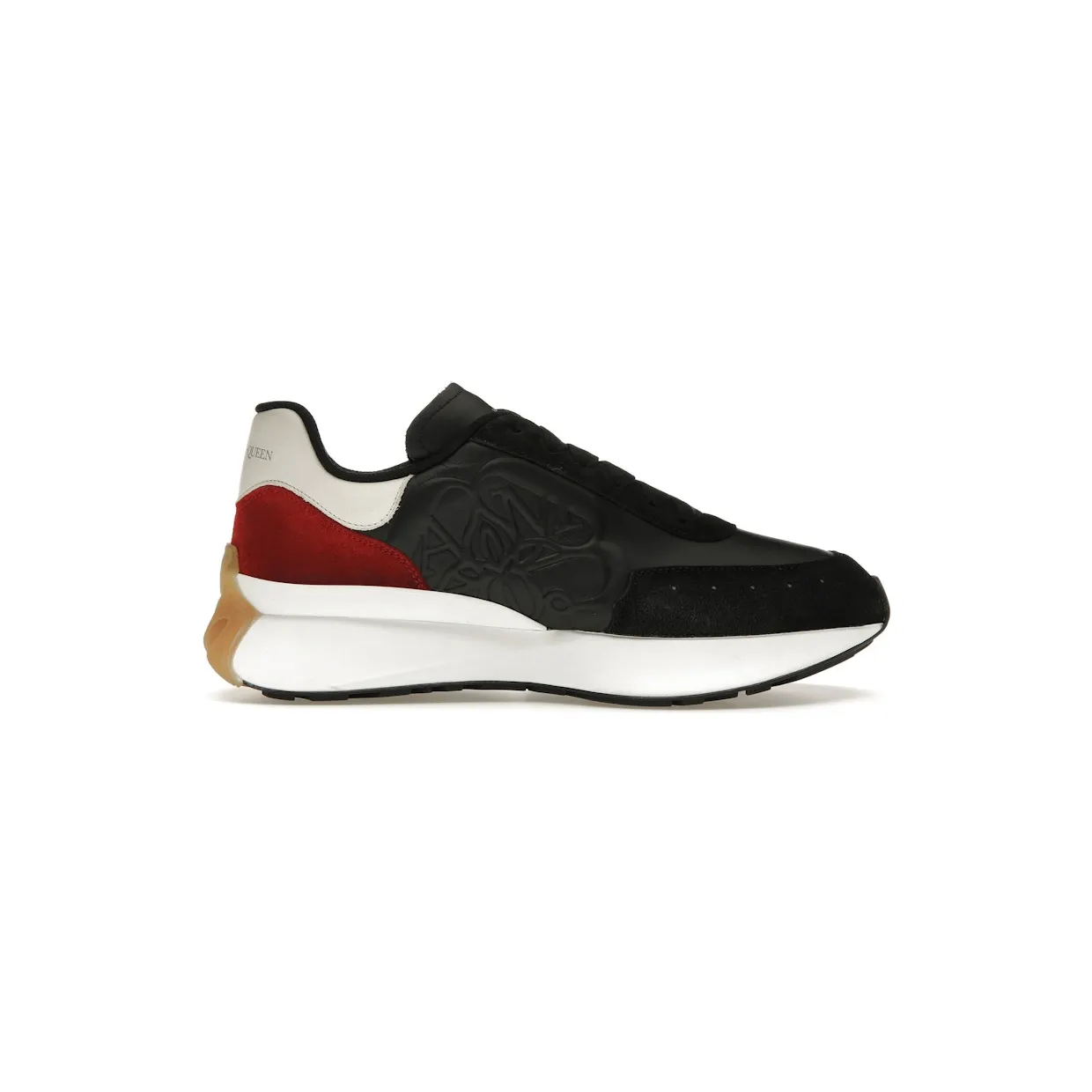 Alexander McQueen Sprint Runner Black White Red (688548WIDN41697)