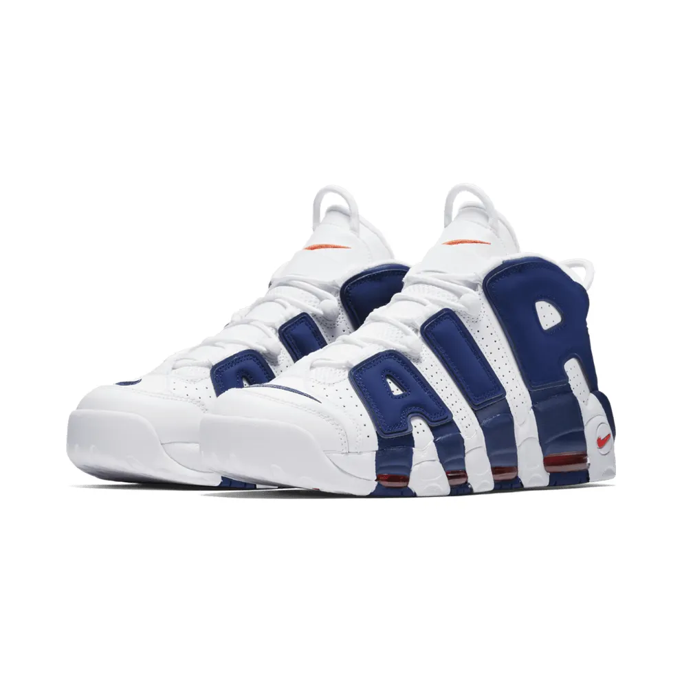 Nike Air More Uptempo Knicks White/Deep Royal Blue-Team Orange (921948-101)