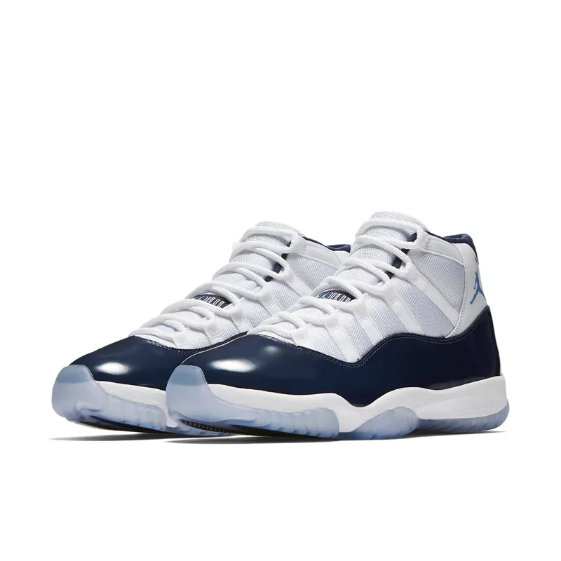 Jordan 11 Retro UNC Win Like 82 White/University Blue-Midnight Navy (378037-123)