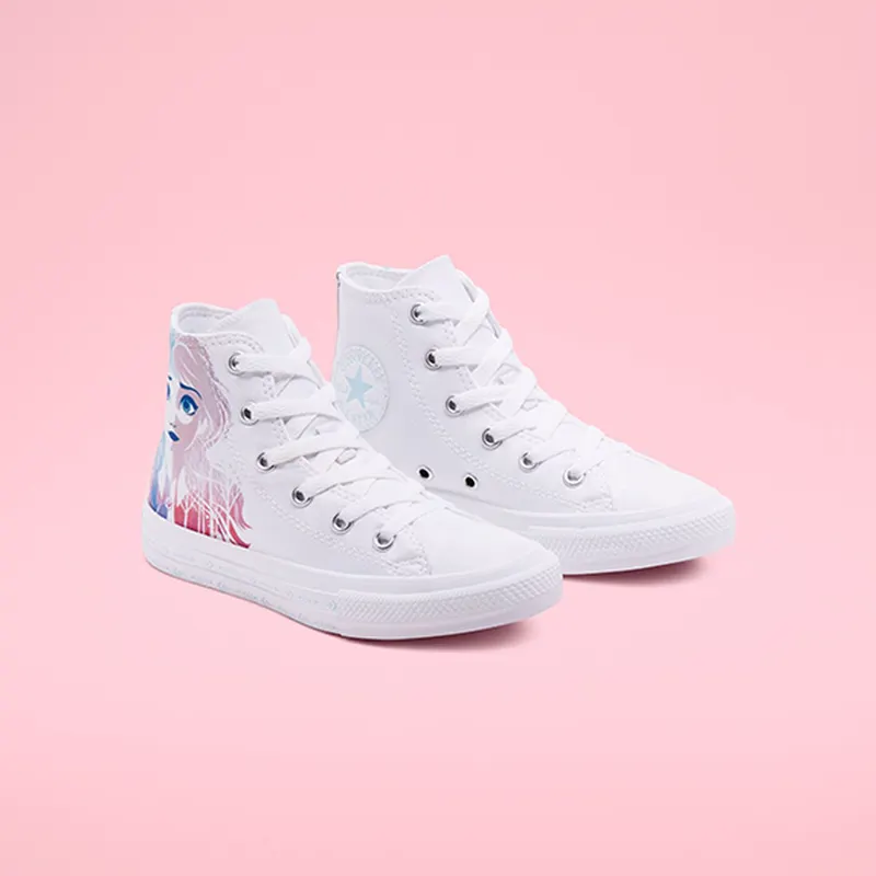 Converse Chuck Taylor All-Star Hi Frozen 2 White (PS) White/Multi-White (367353F)