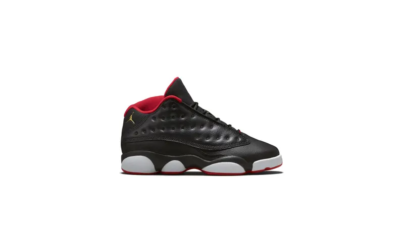 Jordan 13 Retro Low Bred (GS) Black/Metallic Gold-University Red-White (310811-027)