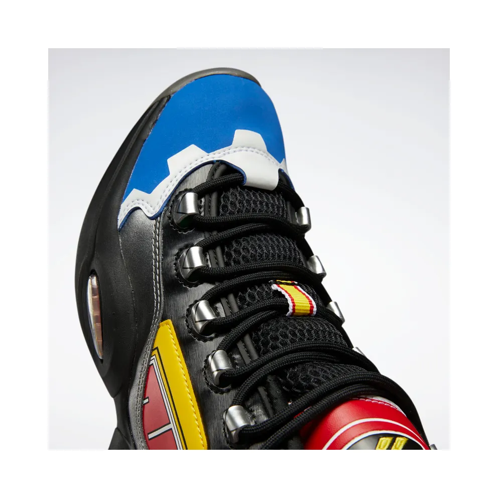 Adidas Power Rangers Question Mid Black / Silver Metallic / Vector Red (GY0590)