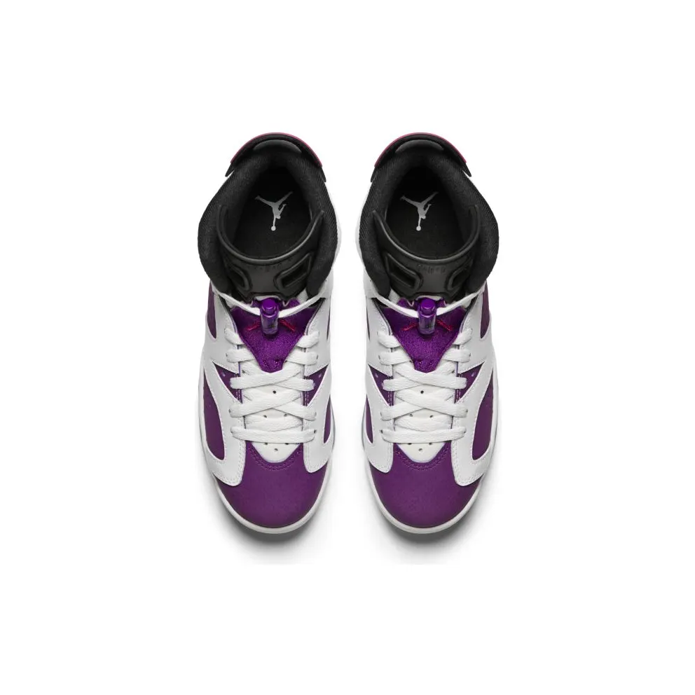 Jordan 6 Retro Grape (GS) White/Vivid Pink-Bright Grp-Black (543390-127)