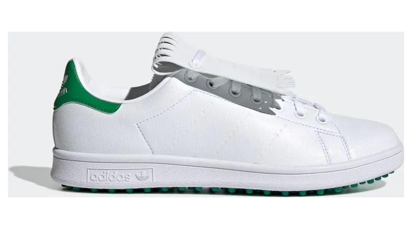 adidas Stan Smith Primegreen Special Edition Spikeless Golfschoenen Cloud White / Green / Cloud White (Q46252)