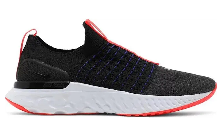 Nike React Phantom Run Flyknit 2 Black Bright Crimson (DD8352-001)