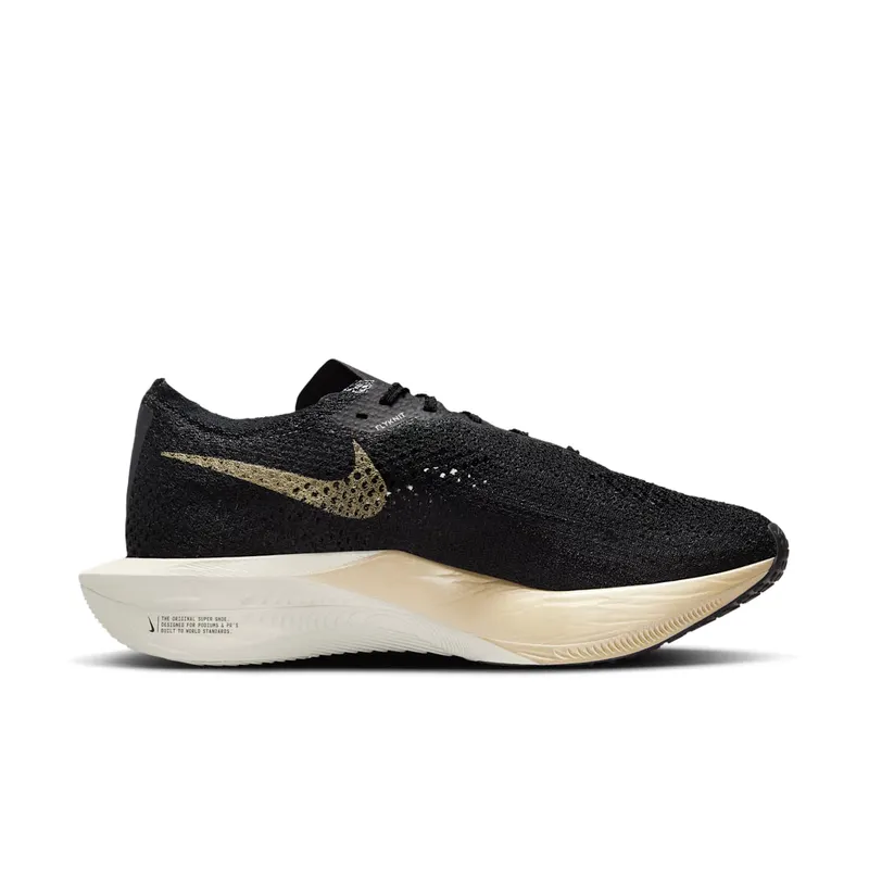 Nike ZoomX Vaporfly 3 “Black Metallic Gold Grain” (DV4129-001)