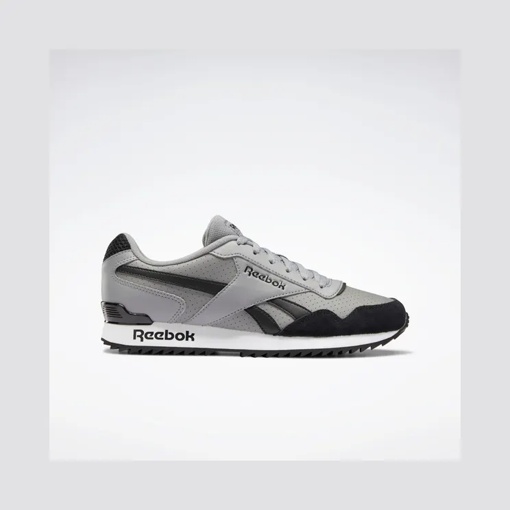 Reebok Royal Glide Ripple Clip Pure Grey 5 / Black / White